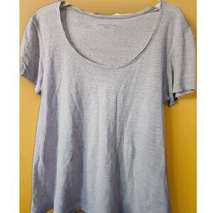 Eileen Fisher Top Size Xs‎ Linen Jersey Tee Minimal Cottage NEW CR50 Excellent